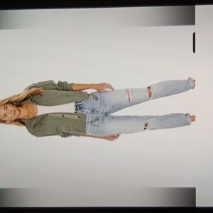 Pistola Presley Straight In Primetime Super Distressed Womens Size 29